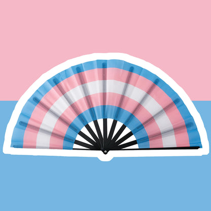 Pride Folding Fan – 7 Flag Designs | Rainbow, Lesbian, Bisexual & More