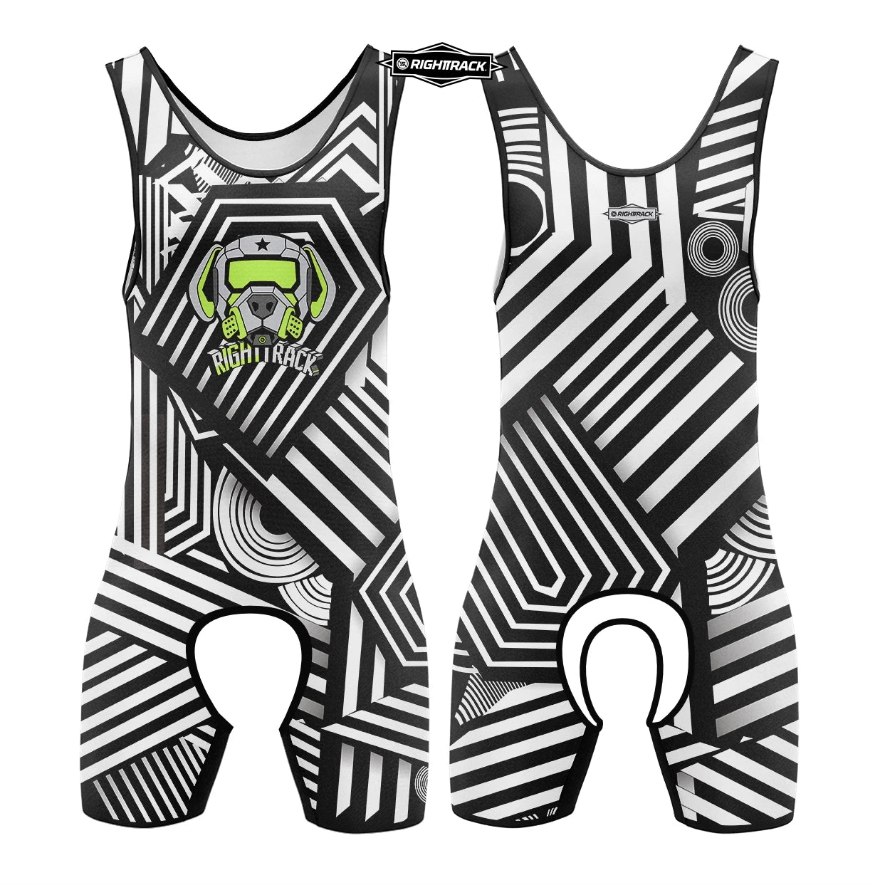 Dogs Play Open-Front Singlet Bodysuit – 10 Colours | XS–5XL | Polyester