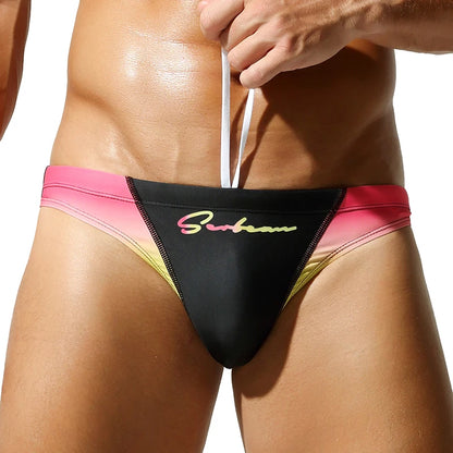 Gradient Swim Brief – 4 Colours | M–2XL | Polyester & Spandex
