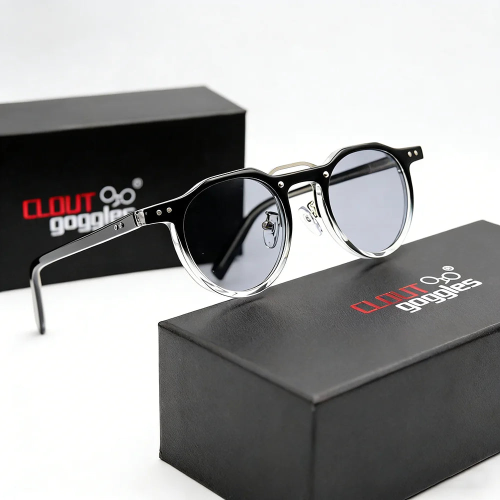 Round Double Beam Sunglasses – 5 Colours | One Size | Plastic & UV400