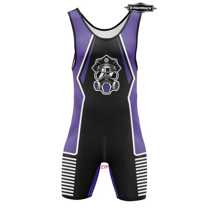 Zipper Bodysuit Singlet – 12 Colours | S–5XL | Polyester