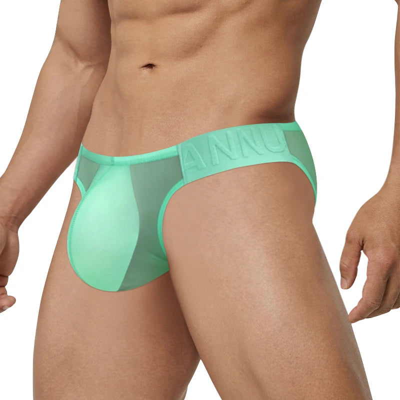 CMENIN Heren Transparante Mesh Slip