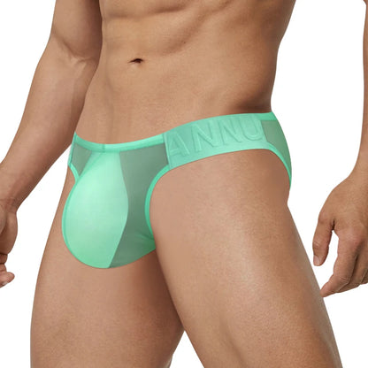 CMENIN Heren Transparante Mesh Slip