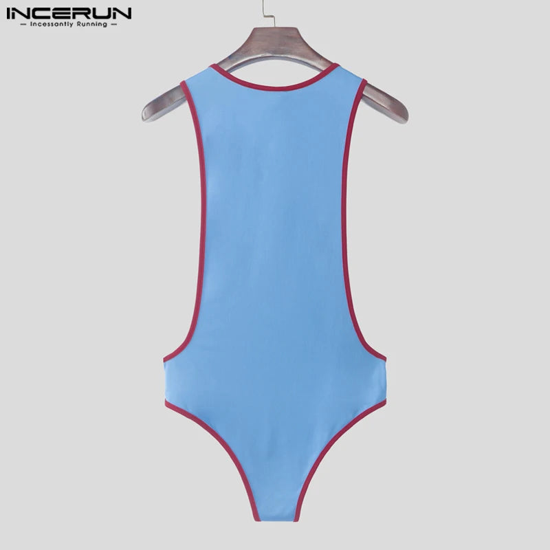 Patchwork Bodysuit – Sleeveless Stretch Bodysuit | S–3XL