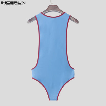 Patchwork Bodysuit – Sleeveless Stretch Bodysuit | S–3XL