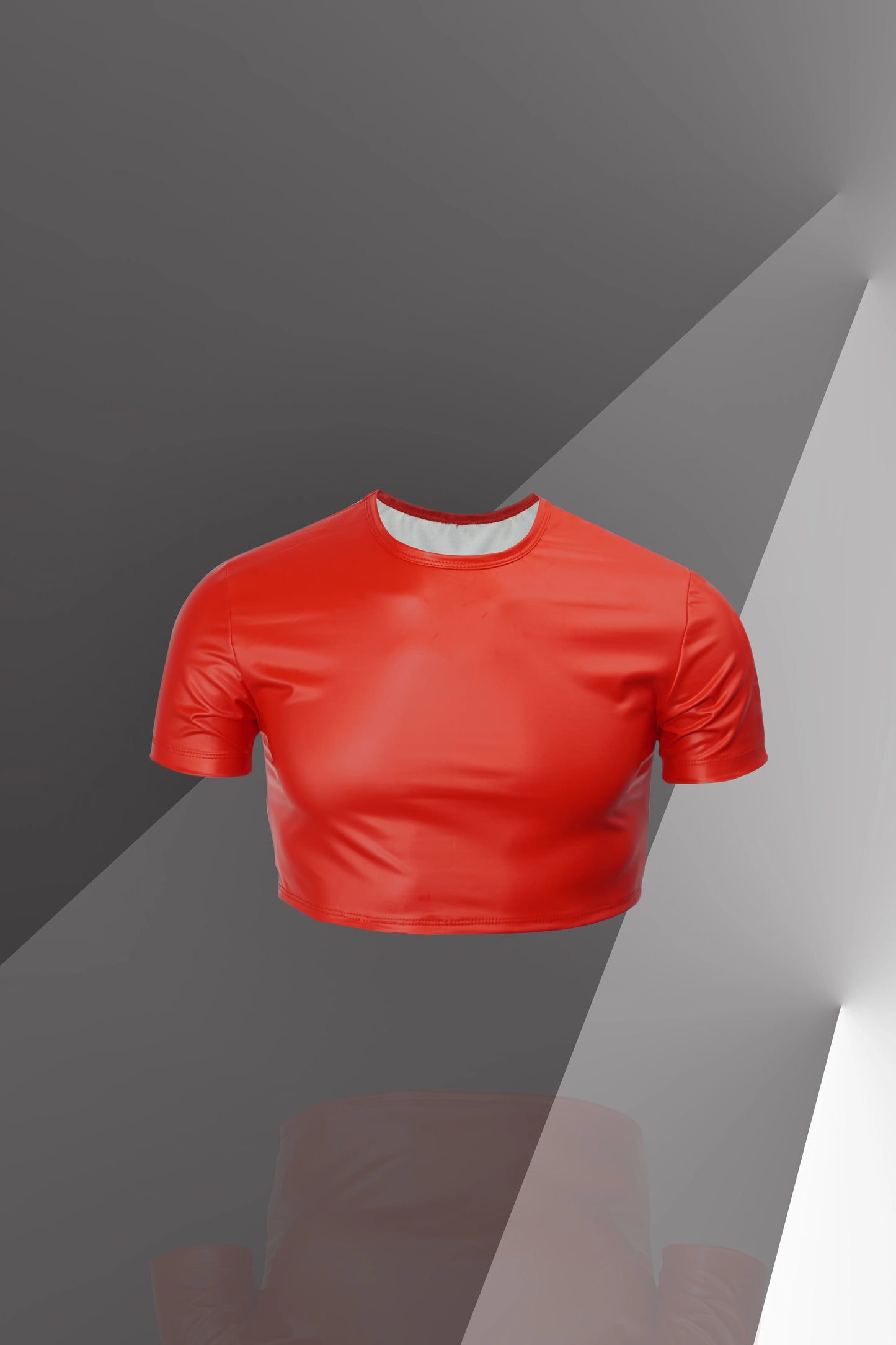 Shiny Short-Sleeve Top – 3 Colours | M–4XL | Polyester