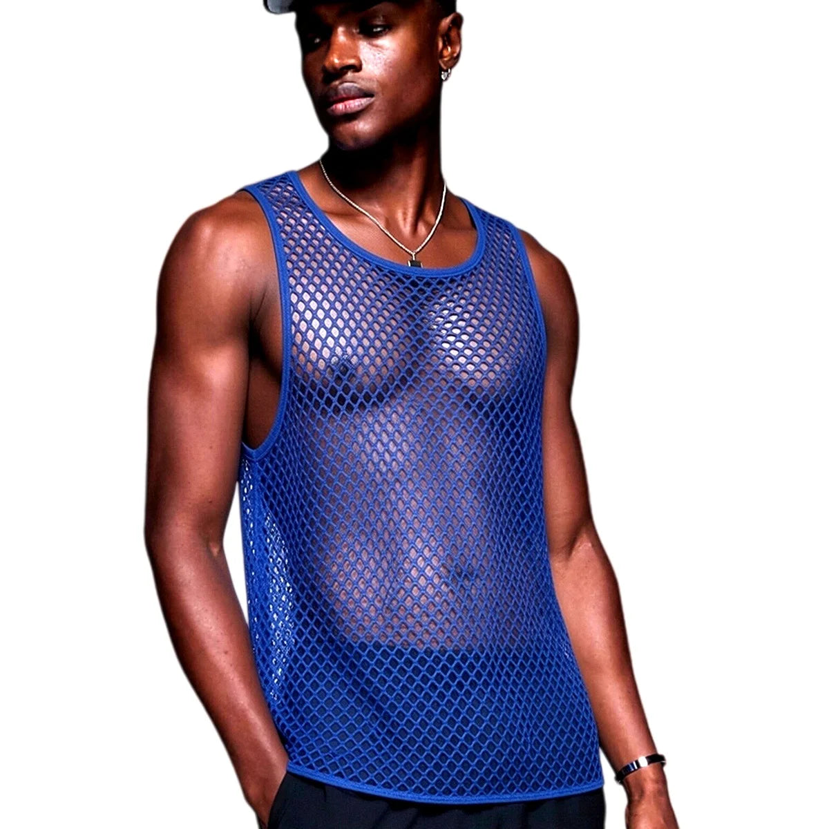 Mesh Tank Top – 4 Colours | M–XL | Nylon & Elastane