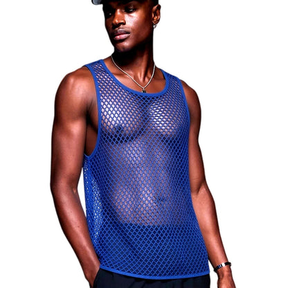 Mesh Tank Top – 4 Colours | M–XL | Nylon & Elastane
