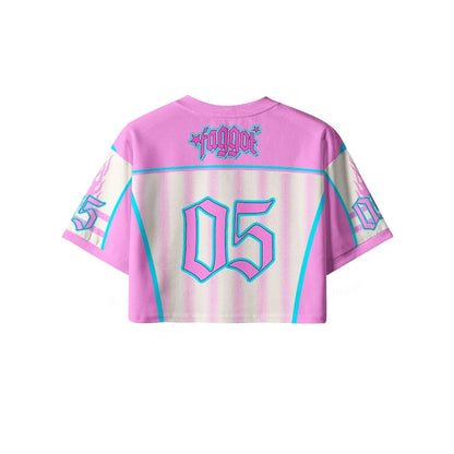 3D Print Mesh Crop Top – Faggot | S–4XL | 100% Polyester