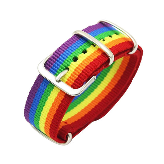 Rainbow Pride Bracelet – Adjustable | Nylon | Unisex
