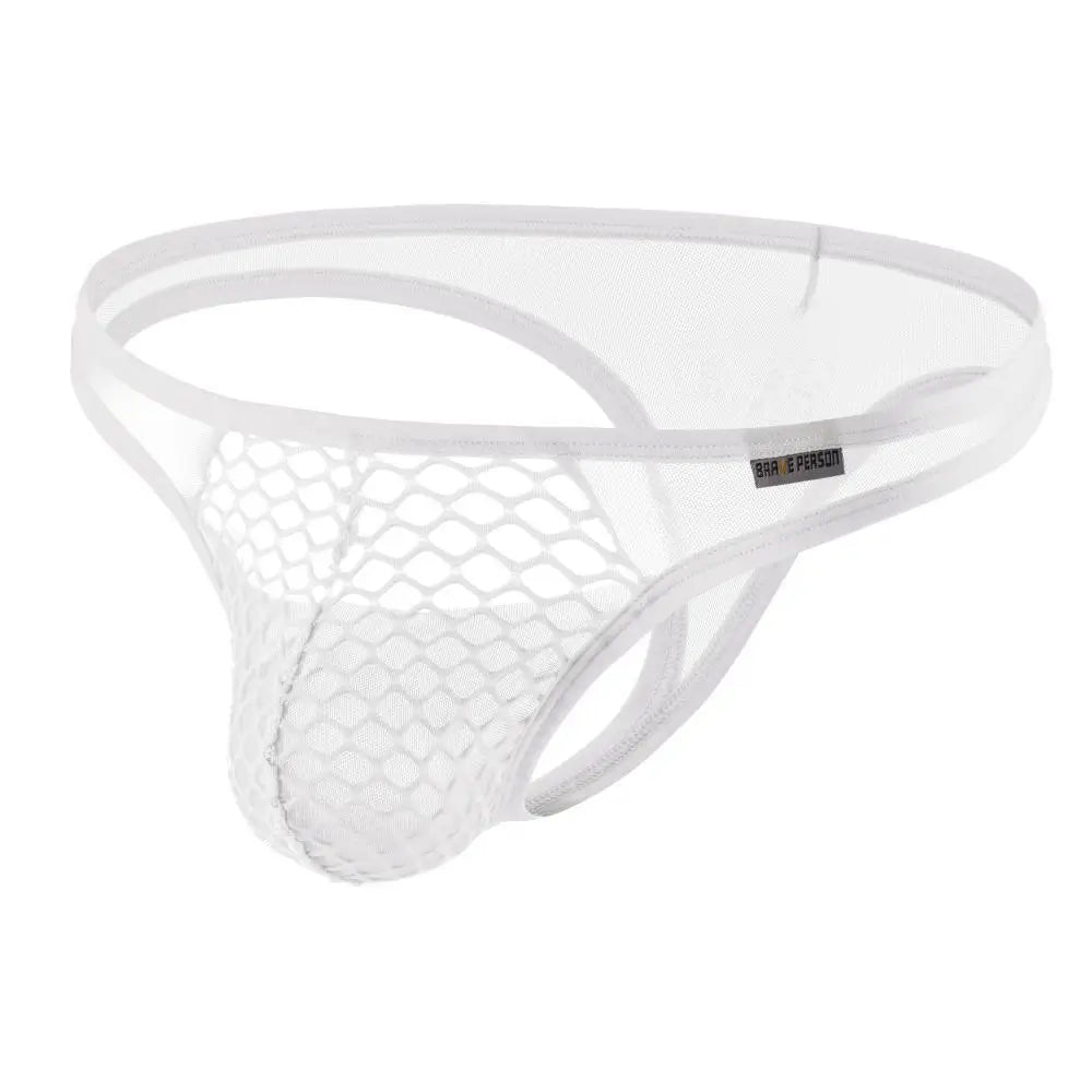 Men's Mesh Transparent Thong – Sexy G-String T-Back Underwear | S–XL