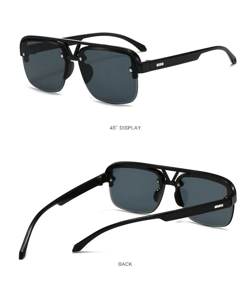 Retro Square Sunglasses – UV400 | 8 Colours | Resin Frame