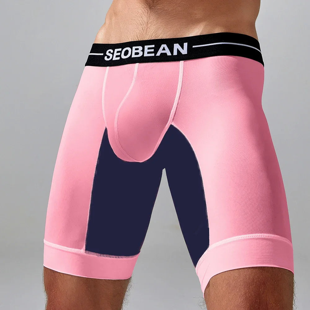 Long Boxer Brief – 4 Colours | M–2XL | Polyester & Lycra