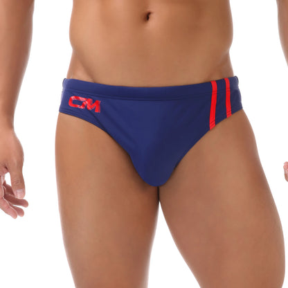 Low-Rise Swim Briefs – 5 Colours | M–3XL | Nylon & Spandex