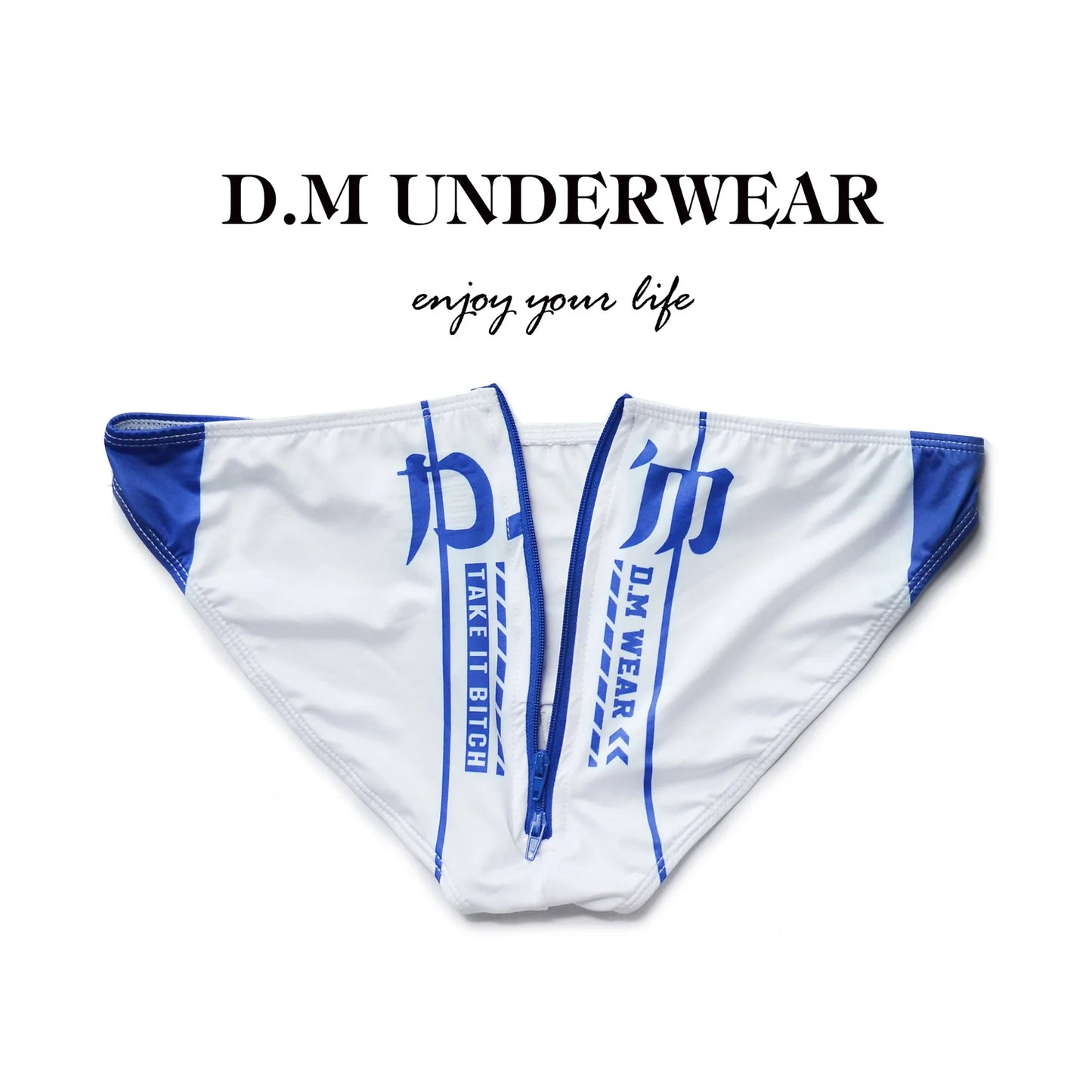 Letter Print Brief – 5 Colours | M–2XL | Polyester & Elastane