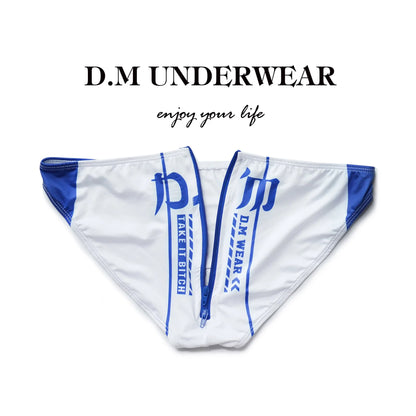 Letter Print Brief – 5 Colours | M–2XL | Polyester & Elastane