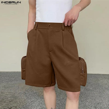 Men's Wide Leg Shorts – Loose Button Fly Casual Summer Streetwear | S–5XL