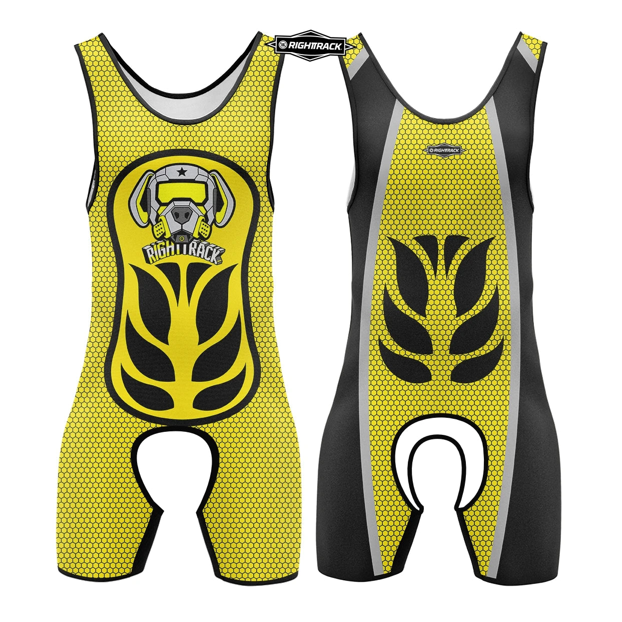 Dogs Play Open-Front Singlet Bodysuit – 10 Colours | XS–5XL | Polyester