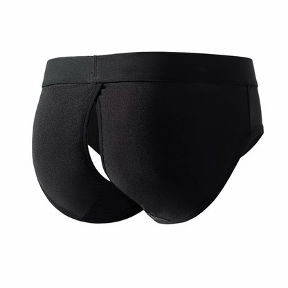 Strapless Hollow-Out Pouch Brief – 3 Colours | S–XL | Nylon & Spandex