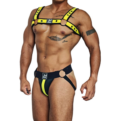 Neoprene Harness & Jockstrap Set – 7 Colours | One Size | Neoprene & Elastane