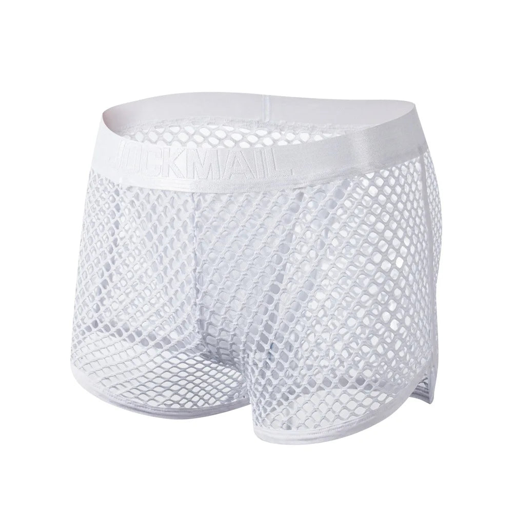 Mesh Low-Waist Boxer Jockstrap – 4 Colours | M–XL | Nylon & Elastane