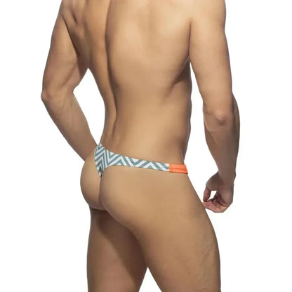 Mini Swimbrief – Orange, Green & Striped | S–XL