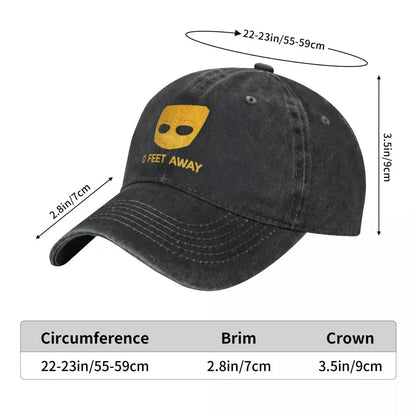 "0 Feet Away" Snapback Cap – 6 Colours | One Size | Polyester