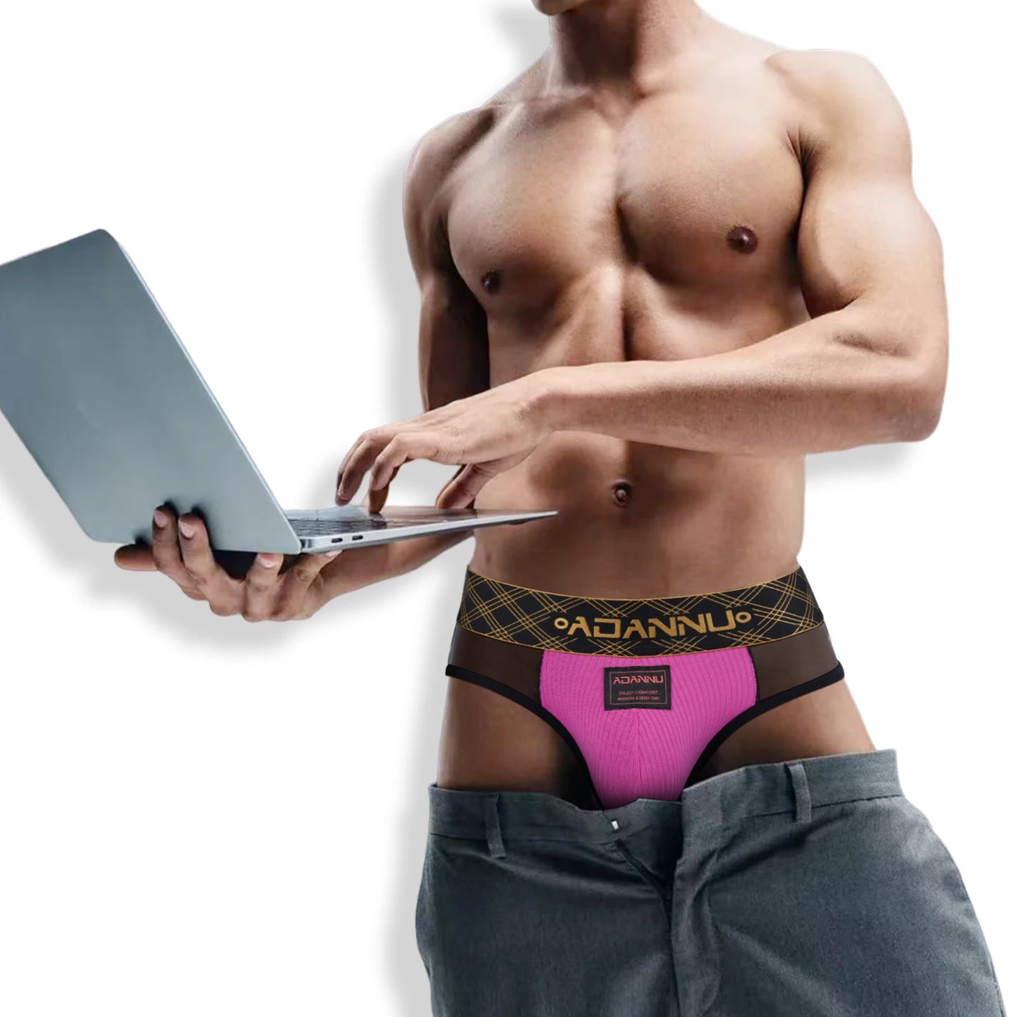 Ultra-Thin Transparent Brief – Luxury Ice Silk Mesh Men's Brief | M–2XL