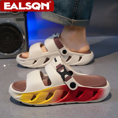 Platform EVA Sandals – Matcha Green, Khaki Brown & Gray Black | EU 40–45