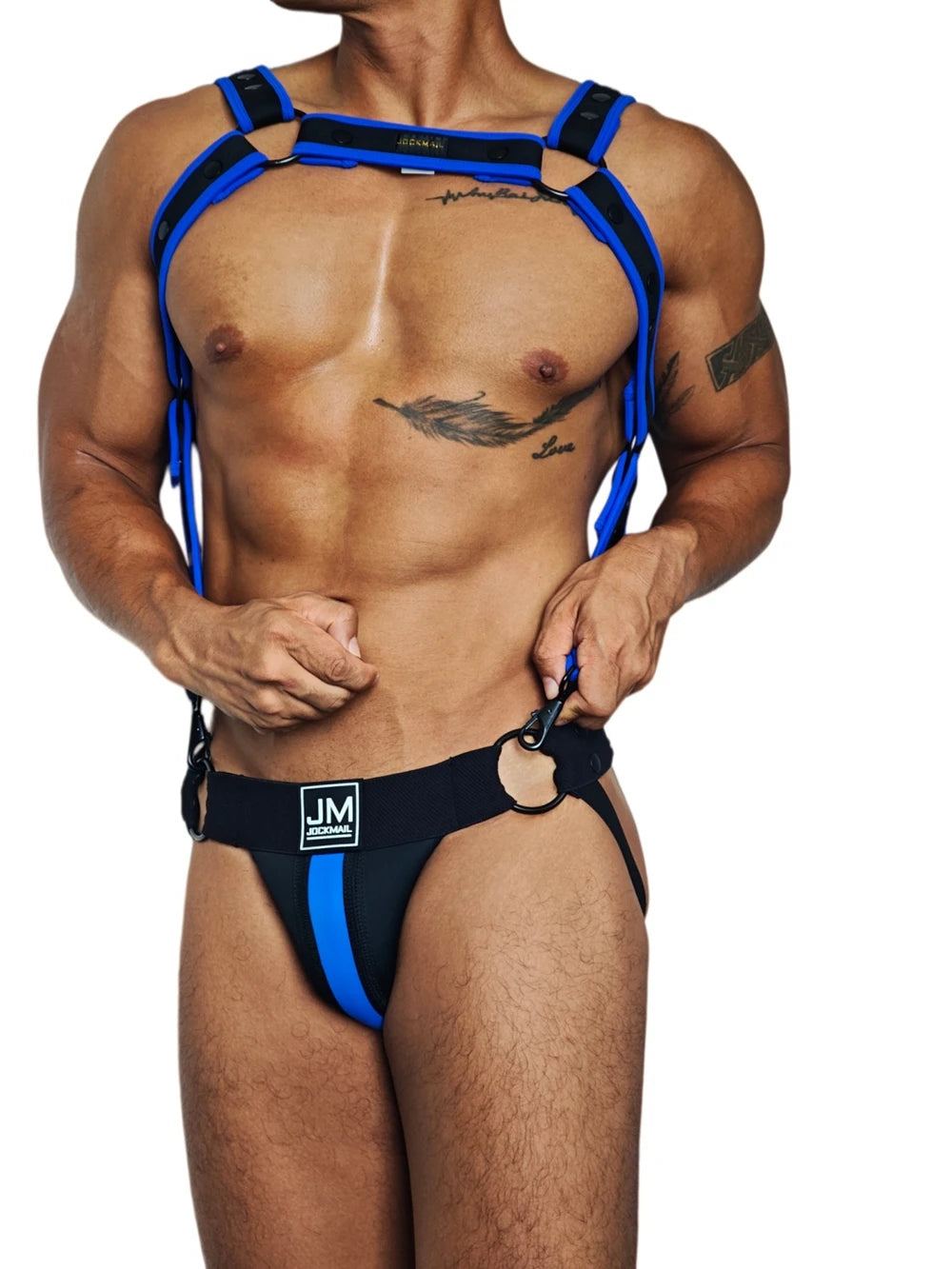 Neoprene Harness & Jockstrap Set – 7 Colour Combos | One Size | DIY Mix & Match