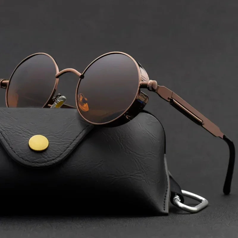 Round Metal Sunglasses – 10 Colours | One Size | Polarized Mirror & UV400
