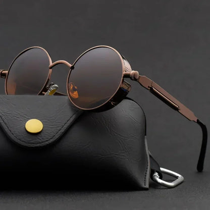 Round Metal Sunglasses – 10 Colours | One Size | Polarized Mirror & UV400