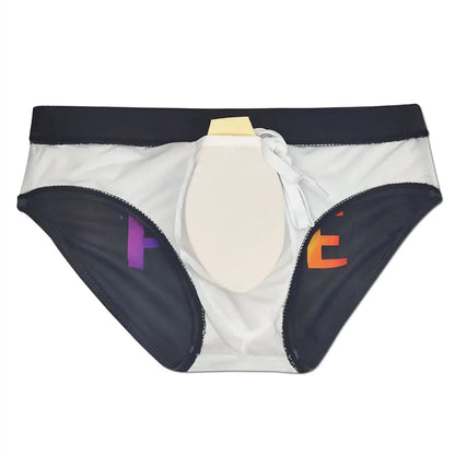 Pride Swimbrief – Black & White | With or Without Pad | M–XXL