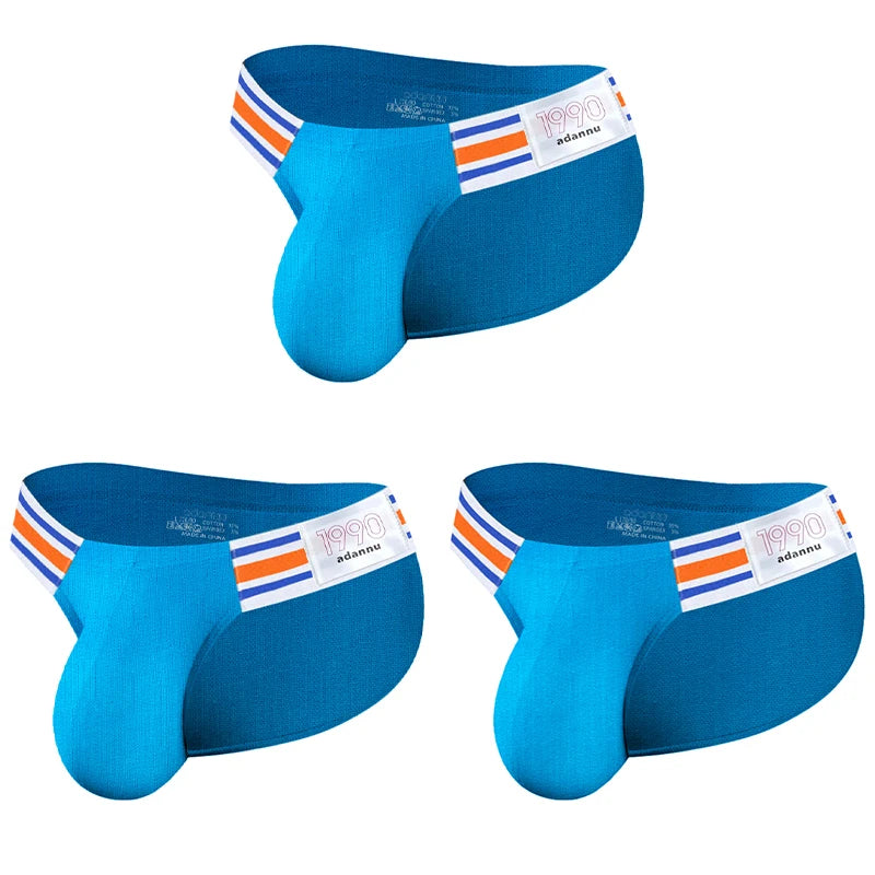 Men's Modal Briefs – Breathable Big V High Fork Sexy Underwear | 1, 2 or 3-Pack | M–XXL