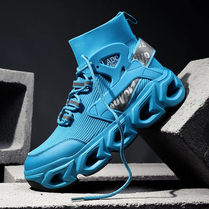 Geometric Fabric Sneaker | Lightweight EVA | Blue | EU 39–46