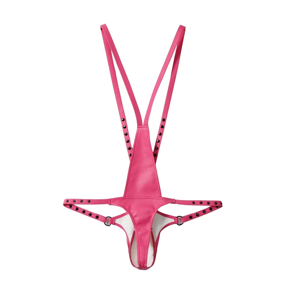 Jockstrap Body Harness – 7 Colours | One Size | Faux Leather & Mesh