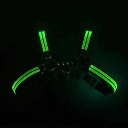LED Light-Up Body Harness – 6 Colours | One Size | Nylon