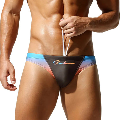 Gradient Swim Brief – 4 Colours | M–2XL | Polyester & Spandex
