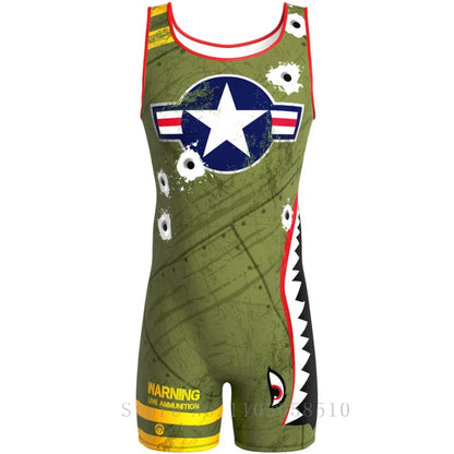 Dog Fight Singlet – 4 Colours | M–2XL | Stretchy Knit
