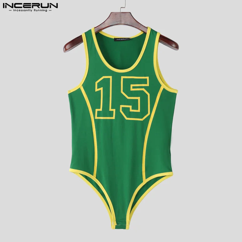 Patchwork Bodysuit – Sleeveless Stretch Bodysuit | S–3XL