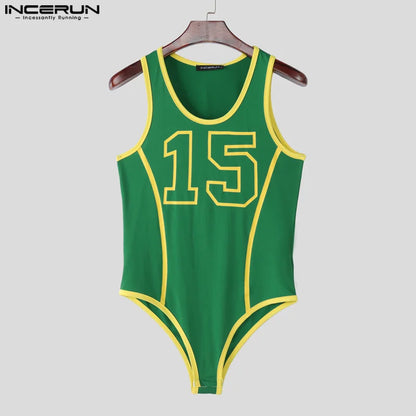 Patchwork Bodysuit – Sleeveless Stretch Bodysuit | S–3XL