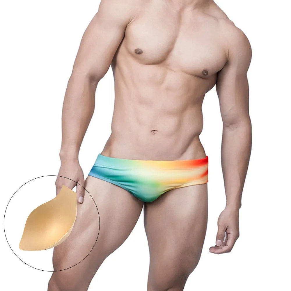 Swimbrief Gradient – Pink & Green | M–XXL