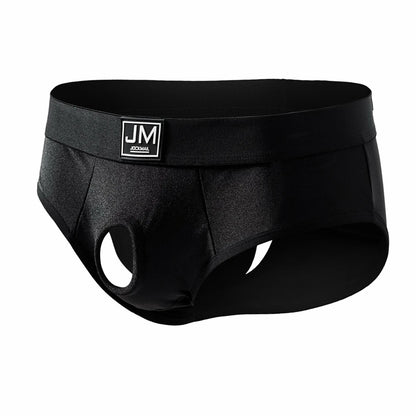 Strapless Hollow-Out Pouch Brief – 3 Colours | S–XL | Nylon & Spandex