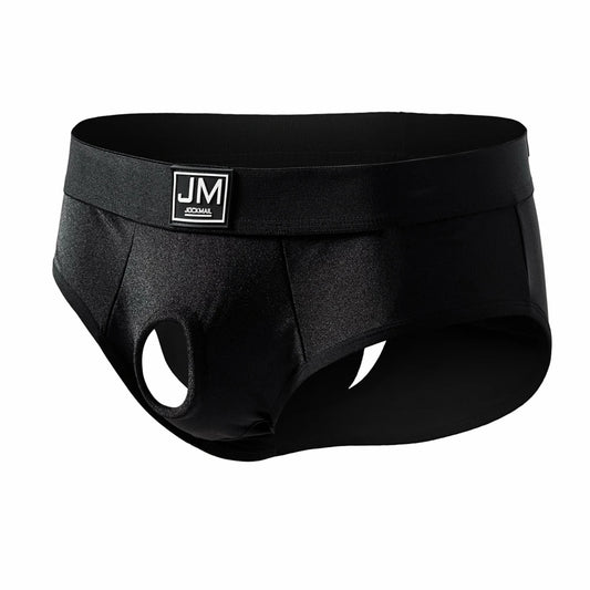 Strapless Hollow-Out Pouch Brief – 3 Colours | S–XL | Nylon & Spandex