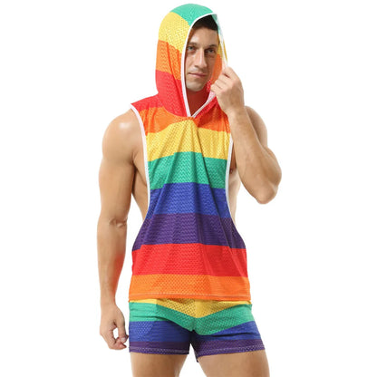 Brave Person Mesh Short & Hoodie Proud Boy – Pride Set | S–XL