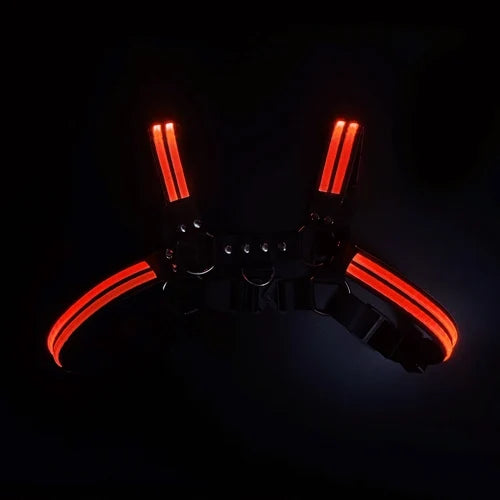 LED Light-Up Body Harness – 6 Colours | One Size | Nylon