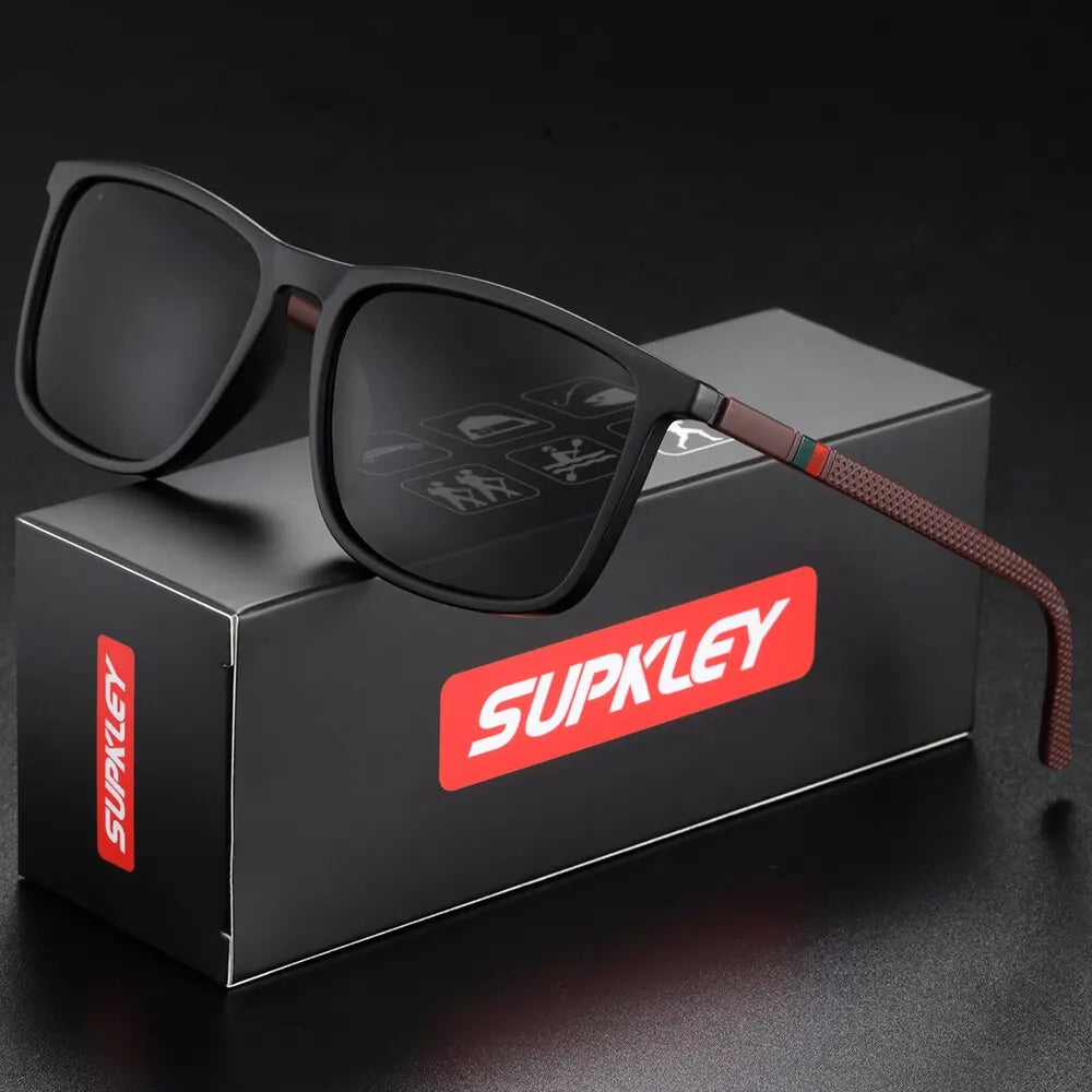 Polarised Square Sports Sunglasses – 13 Colours | One Size | Plastic & TAC