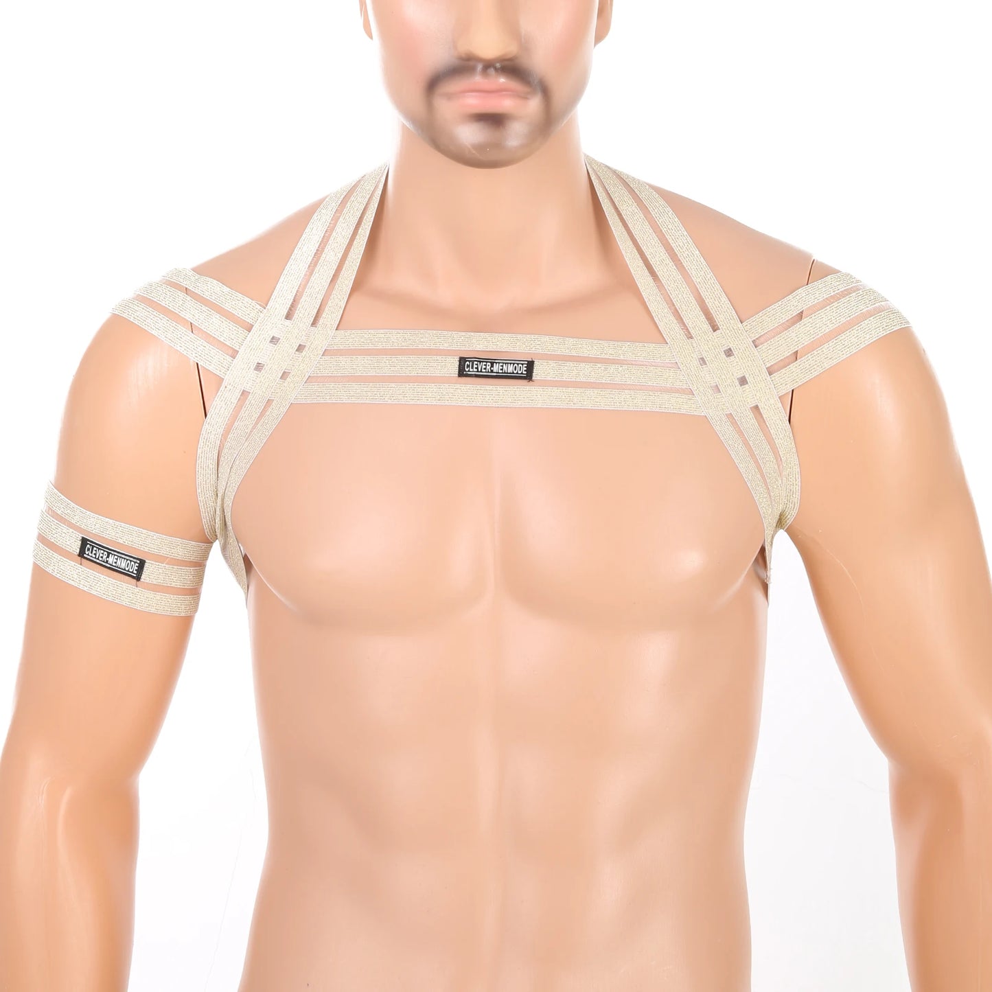 Cross Strap Body Harness with Bracelet