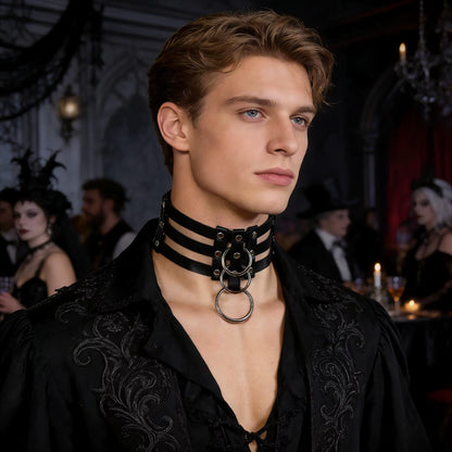 Kunstleren Halsband