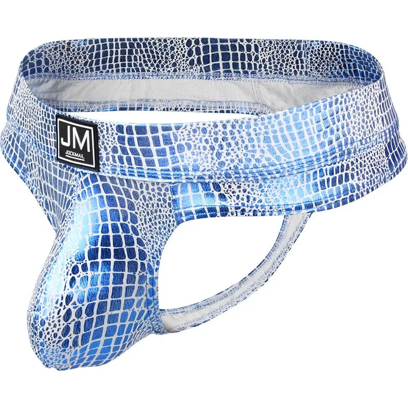 PU Leather U-Pouch Brief – 5 Colours | M–XL | Polyamide & Elastane